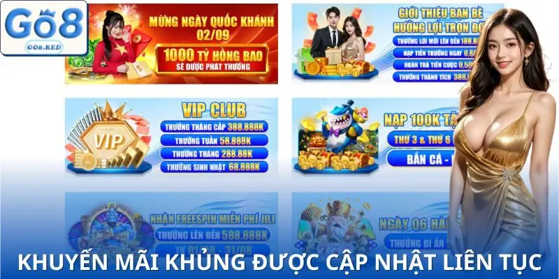 Go8 - Trang Chủ Go8.com Cổng Game Uy Tín Top 1 Châu Á 2025 9 Danh sách Ưu đãi & khuyến mãi độc quyền trên website